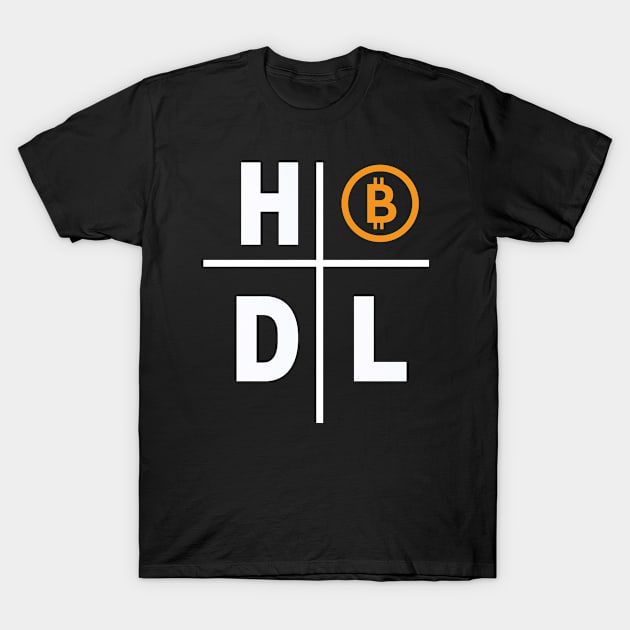 H D L BITCOIN T-Shirt by Yasdey